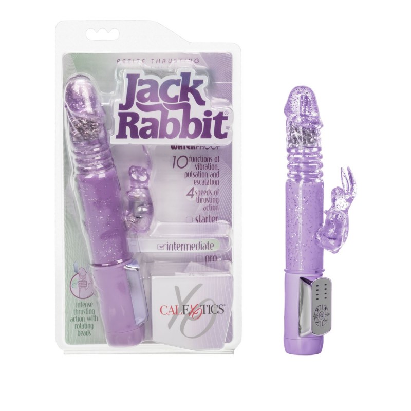 Jack Rabbit Petite Thrusting and Rotating Vibrator - Purple